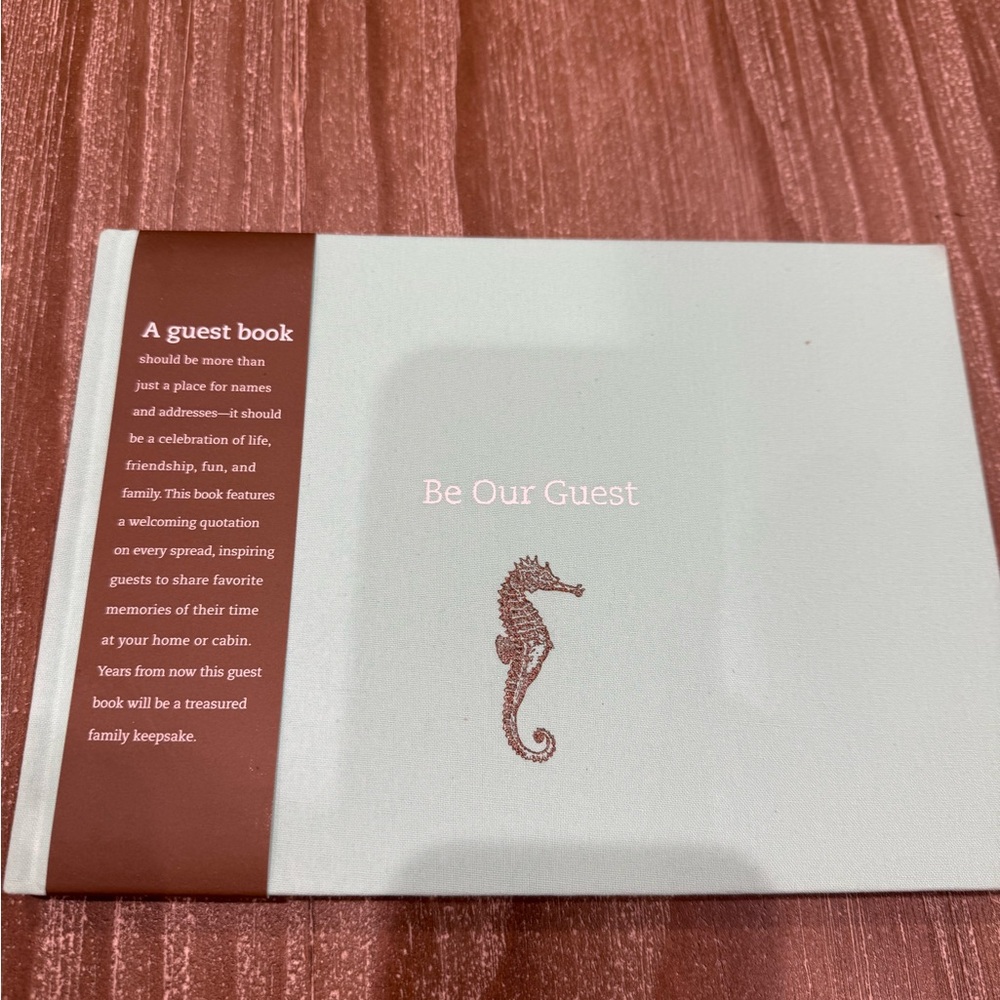NWT!!!   Elegant mint Green Guest Book